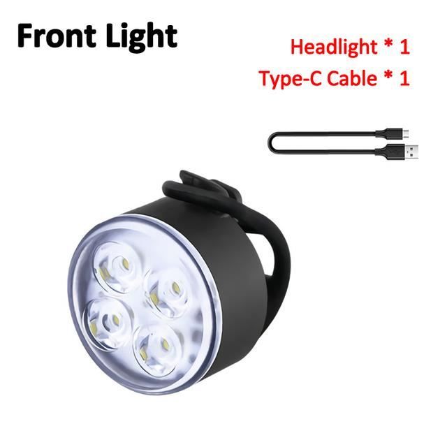Décoration de vélo,Lumière LED avant rechargeable pour vélo,éclairage