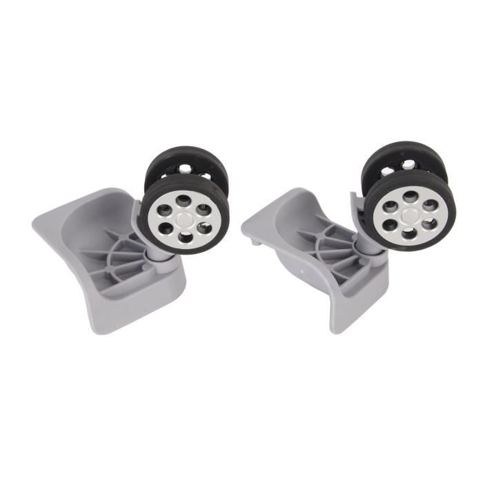 Senmubery Lot de 2 roues de rechange pour valise avec essieux et clé de réparation OD 68 mm