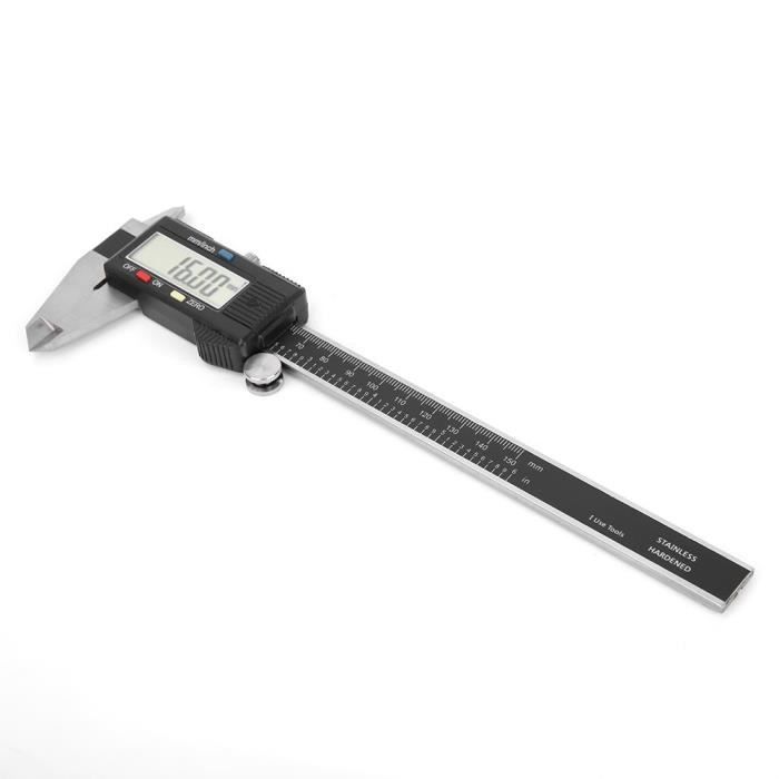 Pied à Coulisse Numérique 90° Pour Alésage 8-150mm - Crochet Intérieur, Mesure Rainure & Diamètre Intérieur Précis