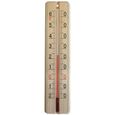 Thermomètre en bois - 22 cm-1