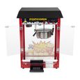 Machine à popcorn noire Royal Catering 1.600W 5 kg/h, 16 L/h Diamètre de la cuve 18,5 cm Téflon Inox RCPS-16E-1
