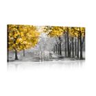 3 Pcs Cadre en Bois Impression sur Toile Arbre Tableau Peinture Affiche Decoration Murale Abstraite Image Tableau Decoration Murale Salon Chambre Maison Décorations Prêt À Accrocher 30x40cm x 3pcs