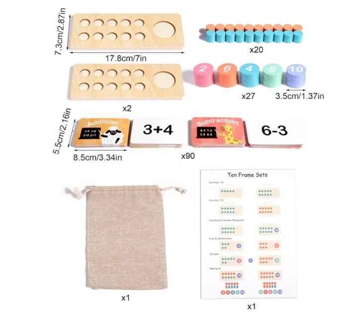 Mathematics Ten Frame, Educational Ten Frame, Ten Frame Manipulative ...