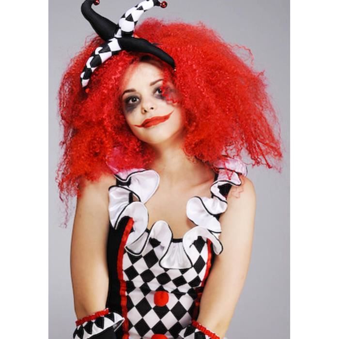 Perruque rouge halloween online