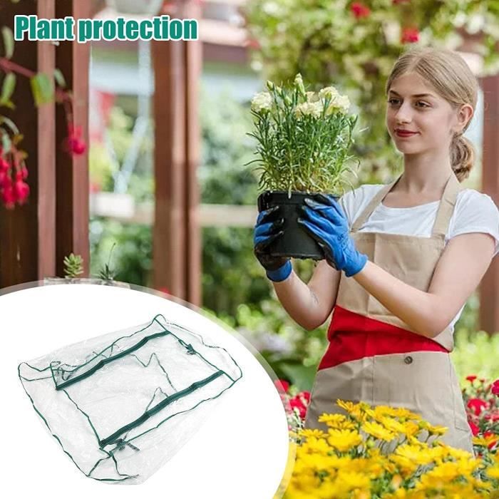 Housse De Remplacement Pour Mini-serre 4 Niveaux - PVC Transparent Et Résistant, 68.6 X 49.3 X 160 Cm - Fermeture éclair Et Aération - Pour Plantes, Semis, Jardinage