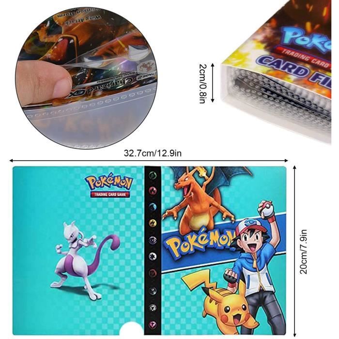 Porte-Cartes Pokémon, Livre de Cartes de Collection Pokémon, Album de  dresseur Pokémon Card GX EX - L'album à 30 Pages et Peut contenir 240 Cartes,  (Charizard)