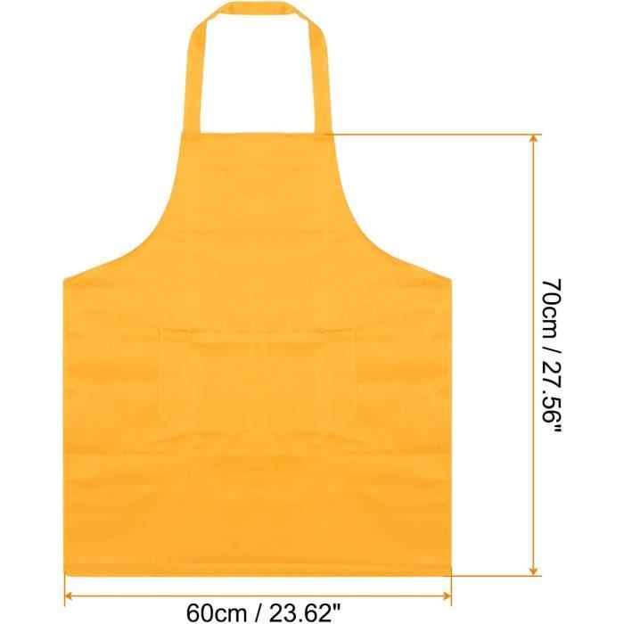 Tablier Peinture Enfant Manches Longues - Blouse Artiste Avec Poche, Polyester - 2 à 12 Ans, Réglable