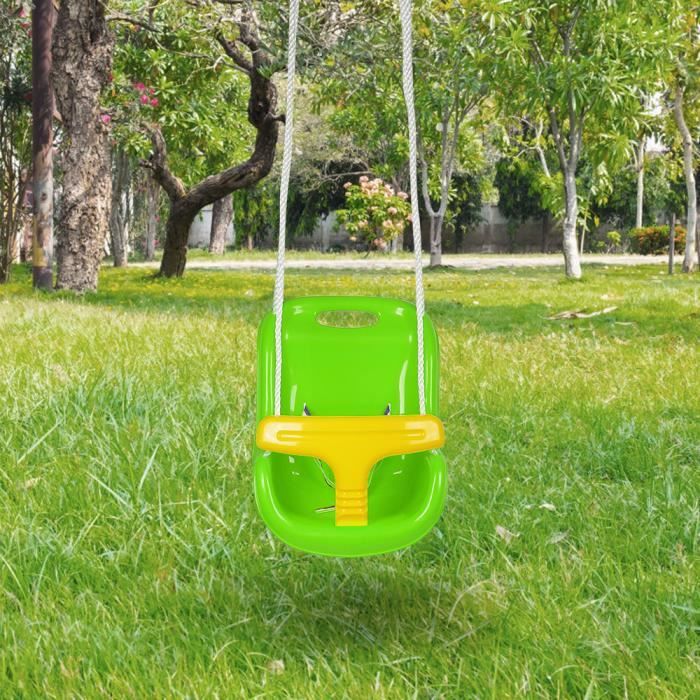 VINGVO Balancoire Arbre Disque En Plastique Robuste avec Corde PE pour Enfants - Jeux