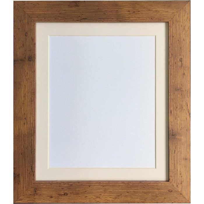 Rahmengalerie24 cadre photo 50x100 cm cadre bois brun verre