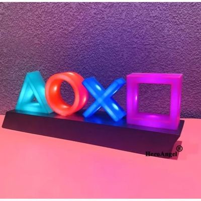 Paladone PlayStation Lampe Icône Héritage à 3 modes d'éclairage, Lampe réactive à la Musique pour la Salle de Jeu