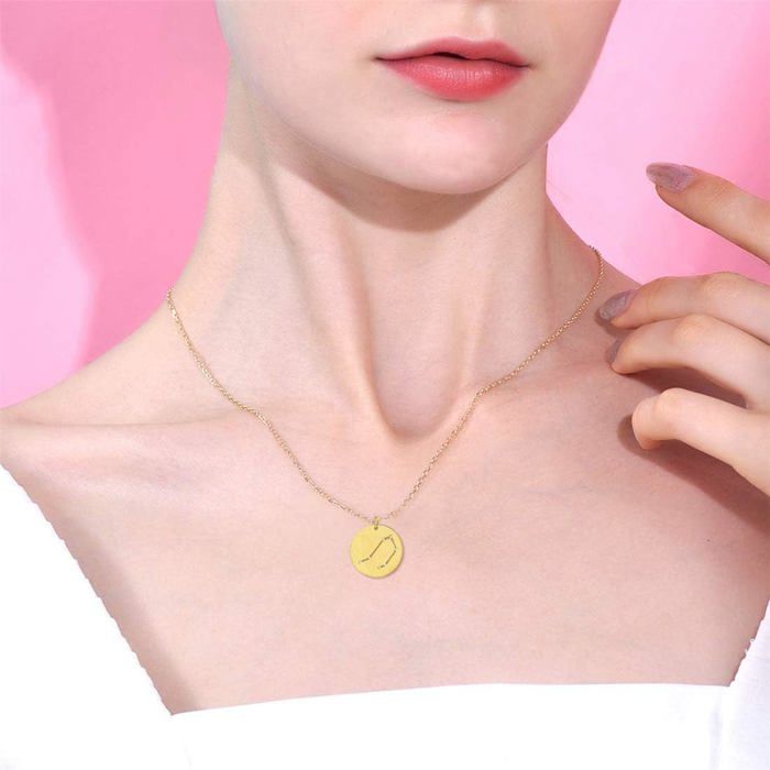 Pendentif Balance Or Jaune 14 Carats (585) - 15 Mm - Bijou Horoscope Zodiaque NKlaus