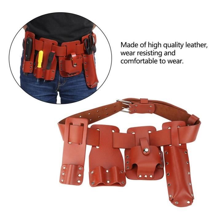 Ceinture porte outils charpentier cuir discount