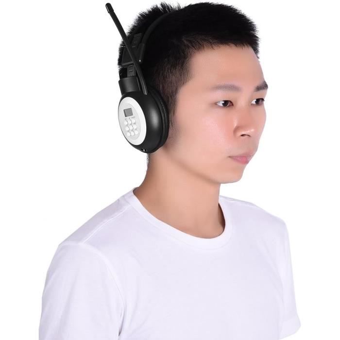SAROAD Casque Radio FM Personnel Sans Avec Radio Intégrée Pour Tondre, Jogging, Marche, Travail Quotidien, Facile à Utiliser