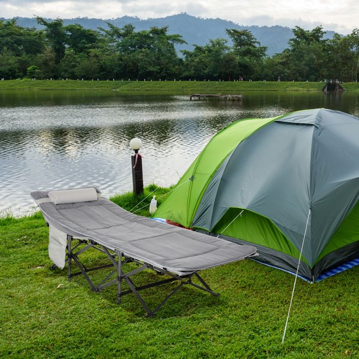 Lit de camp pliant, matelas, matelas de couchage d'appoint