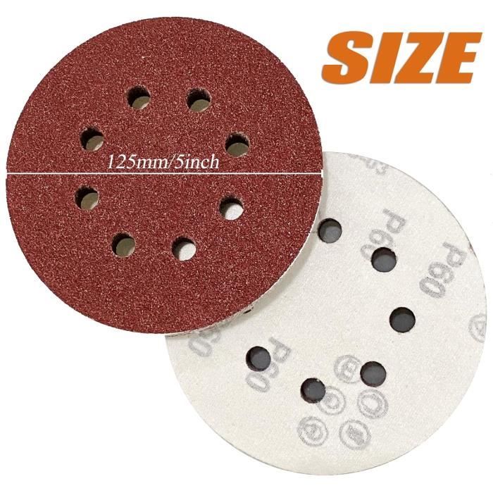 Paquet de 10 meules à tambour de 125 mm pour meuler l'acier inoxydable