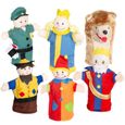 Théâtre de Guignol en Bois Massif + 6 Marionnettes à Main - ROBA - Multicolore - Pour Enfant dès 3 ans-3