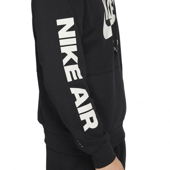 Nike air hoodie black and white online