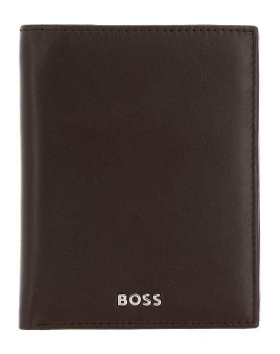 Portefeuille Homme Hugo Boss En Cuir Marron Cognac - Neuf Avec étiquettes Et Boîte