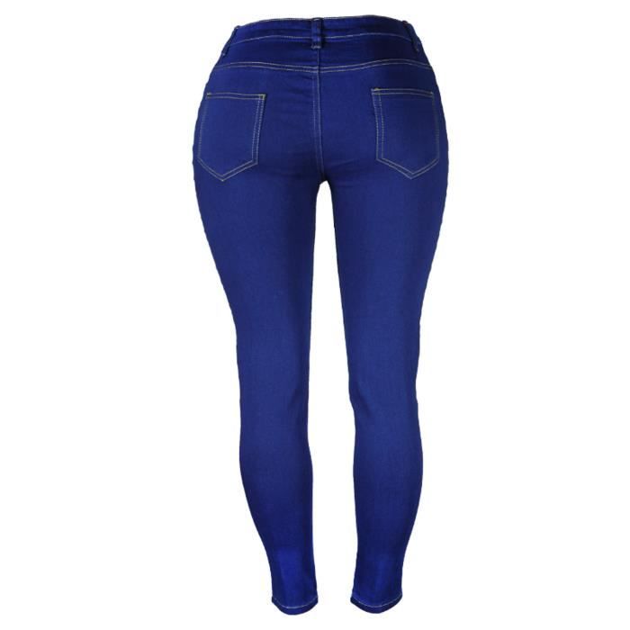 Jeans skinny grande taille femme Multicolor coupe skinny
