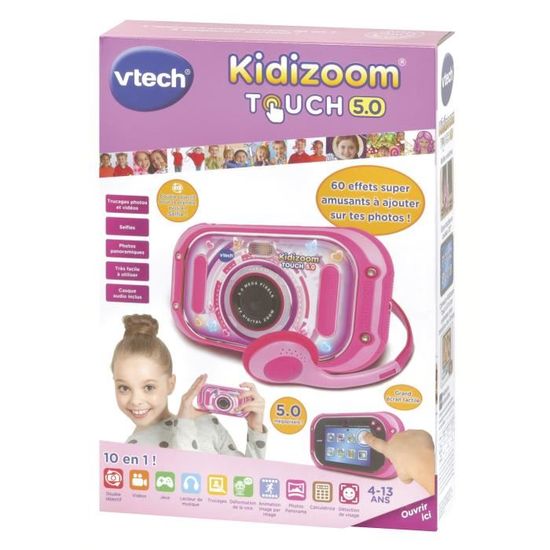 Appareil Photo Enfant - VTECH - Kidizoom Touch 5.0 Rose - Double Objectif -  Tactile - Cdiscount Jeux - Jouets