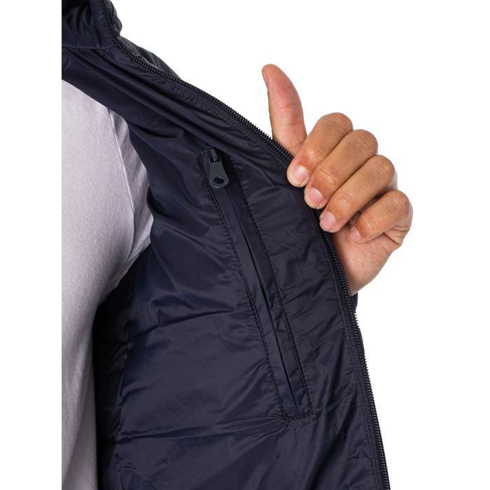 Veste Homme Lyle & Scott Taille M – Bomber Bleu Coton Et Nylon – Style Rétro