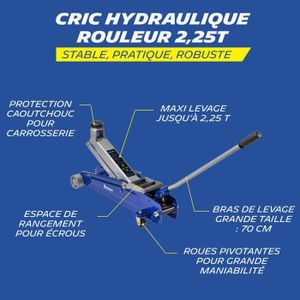 Cric Roulant à Profil Bas Avec Levage Rapide 4 Tonnes > Equipement Atelier