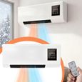Climatiseurs muraux 1800W avec télécommande, réchauffeur d'hiver, petites fournitures de soufflage multifonctions, appareil ménager