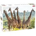Puzzle 1000 pièces - TACTIC - Les Girafes - Animaux - Intérieur - Adulte-0