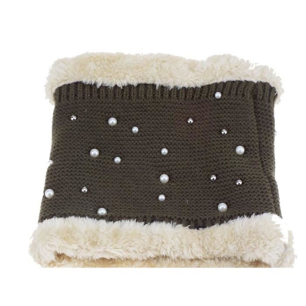 Doublé fausse fourrure Femme 1 Cache Cou tour de cou snood Doublé fausse fourrure Femme 1 Cache Cou tour de cou snood