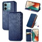 ZTAOOPOU Housse Xiaomi Redmi Note 13 5G Fermeture magnétique invisible PU Cuir Portefeuille Étui à rabat avec Support - Bleu