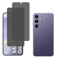 Verre Trempé Noir Anti Espion pour Samsung Galaxy S24 PLUS et Protection Caméra [Pack 2] Film Vitre Protection Phonillico®