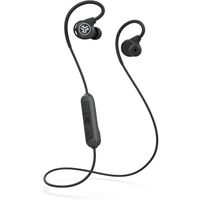 JLab Audio Fit Sport 3 - Ecouteurs Bluetooth sans Fil avec Crochets d'oreille Flexibles et Fil a memoire de Forme, resistants a 