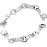 NKlaus Bracelet 925 Argent Sterling 20cm Chaine Calla Femme Designer Bracelet exquis 12864