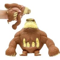 Figurine Gorille Singe Élastique Anti-Stress - Monkeyman - Marron - Bébé - Malléable - 2 ans de garantie