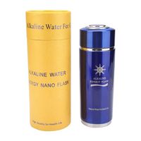 Sonew Bouteille alcaline Bouteille d'eau alcaline Nano Balance Bio Energy Lonizer Cup Flask Double Filter Core art mazagran Bleu