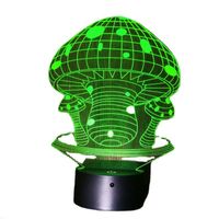 Lumière d'illusion 7 couleurs réglables  Télécommande tactile  Aspect champignon