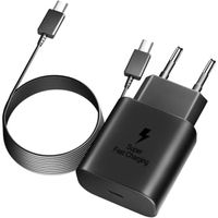 Chargeur Samsung Charge Rapide,25W Chargeur Usb C Rapide Chargeur Samsung Pour Galaxy S23-S23+-S23 Ultra-Z Fold 4-Z Flip 4-S2[A384]