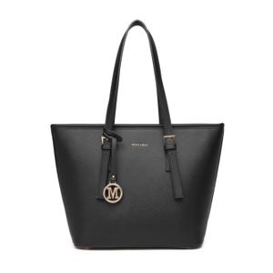 Sac Fourre-tout Femme Noir - Cabas Bandoulière - Idéal Travail & Bureau - Neuf Sans étiquette