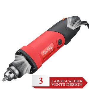Mini Meuleuse Electrique 600W Meuleuse Droite Electrique Meuleuse Electronique DC Outil Rotatif Multifonction