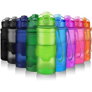 VHFIStj Bouteille deau de Sport avec la Fonction Brumisateur Plastique Gourdes Eau sans BPA Anti-Fuite R/éutilisable Plastique Bouteilles Id/éal pour la Randonn/ée Le Camping Le Voyage
