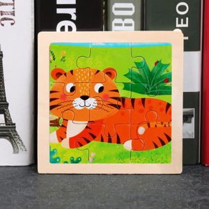 PUZZLE Tigre - Puzzle 3D en Bois pour Bébé, Jouets Montes
