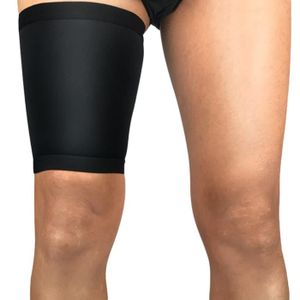 Protection Sport Accessoires Soutien-gorge de contention de compression de bandage de soutien de genou de soutien de cuisse de genou de soutien de cuisse de soutien-gorge de Respirant /élasticit/é noir