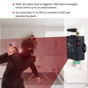 KIT ALARME Système d'alarme GSM de sécurité à domicile Mini 8