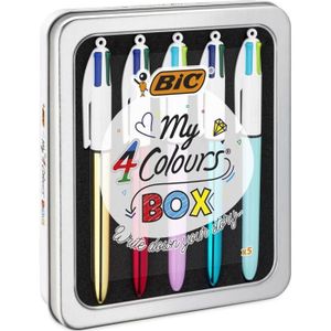 Recharge stylo à bille 4 couleurs bleu x2 BIC : le lot de 2 recharges à  Prix Carrefour