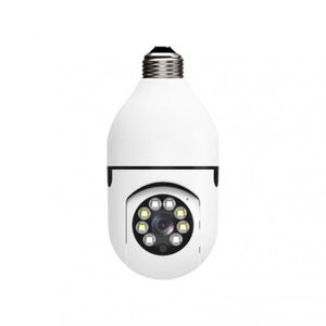 CAMÉRA DE SURVEILLANCE Caméra de surveillance ampoule Lampe LED panoramique sans fil V380 PRO E27, 360 P, 1080 degrés,WiFi, CCTV Audio bidirectionnel