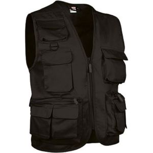 GILET - CARDIGAN Gilet reporter multipoches sans manches - SAFARI noir