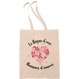 SAC SHOPPING Tote Bag Femme - Cadeau Maman Le Bazar d'une Maman
