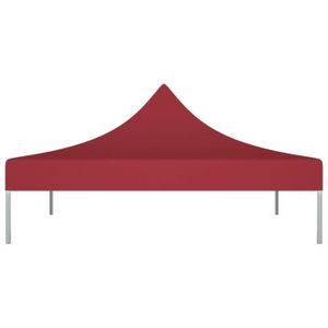 TONNELLE - BARNUM Toit de tente de réception 3x3 m Bordeaux 270 g/m²