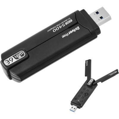Clé WiFi USB Maxesla AC1300 Mbps - Double Bande 2.4G/5GHz Pour PC, Mac - Antennes 5dBi
