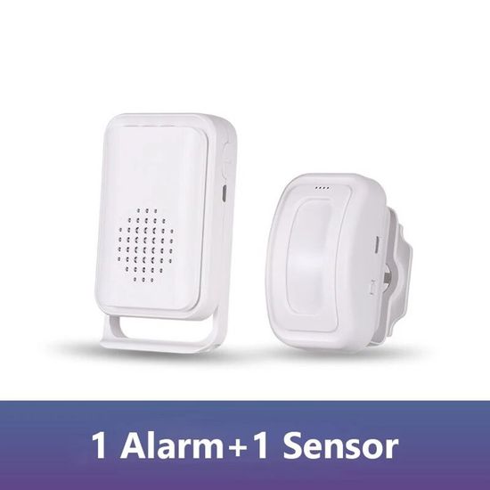 Sonnette De Bienvenue à Détection De Mouvement - Enregistrable DIY - Capteur PIR - Pour Porte D'entrée - Batterie Longue Durée